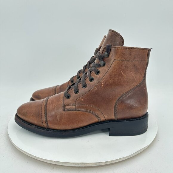 Thursday Boot Company Shoes - Thursday Boot Co Captain Women Size 8.5 Brown Natural Leather Cap Toe Shoes